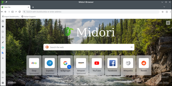 Midori Start Page