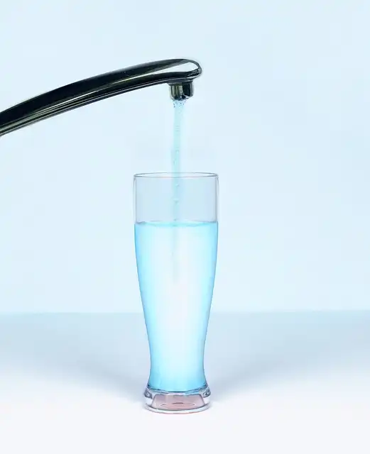 Water into a glass