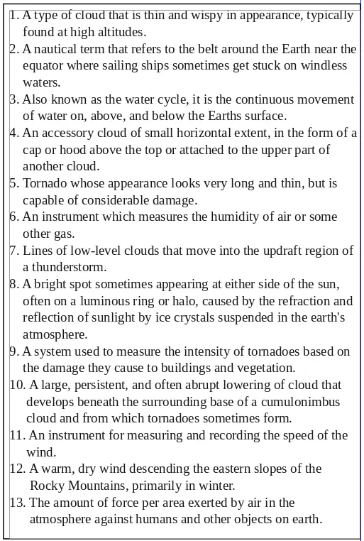 Crossword List