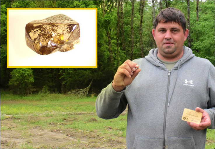 Man finds 3.81 Carat Diamond