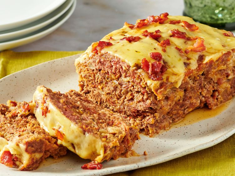 Bacon Mushroom Swiss Meatloaf