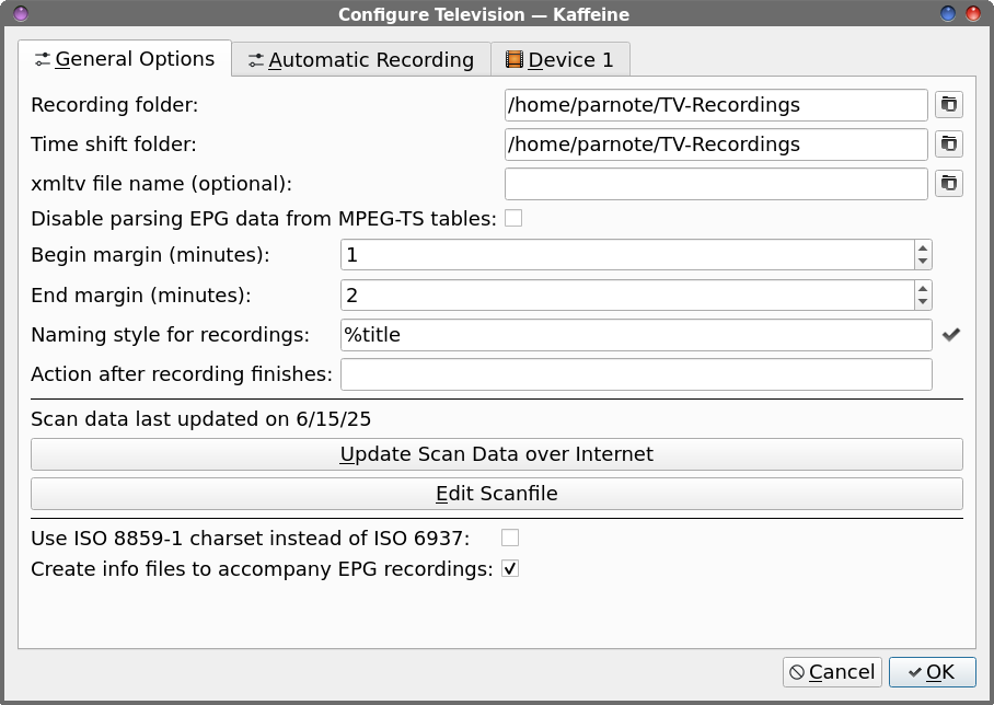 Record OTA TV